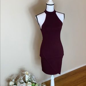 Burgundy Large Open Sleeve Dress NWT Forever 21